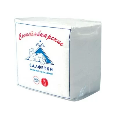 Салфетки Сыктывкарские 1сл. белые Белый - фото