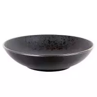 Тарелка глубокая 20см/800мл Elite black 19S509-8BOWL Черный - фото