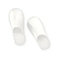 Тапочки одноразовые Антикризисные с закрытый мыс, 4 мм, белые №1/25/150 Белый - фото