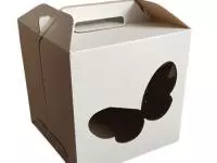 Коробка карт 280*280*300мм, с 2-мя окнами "Бабочка" (50)  - фото