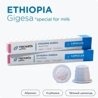 Капсулы Rockets, Ethiopia Gigesa (special for milk)  (упаковка 10шт)  - фото