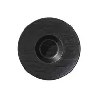 Тарелка глубокая 27см SLATESTONE фарфор черная Черный - фото