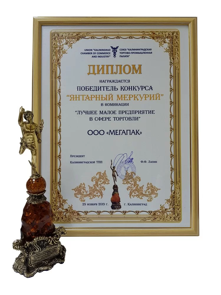 Бизнес-премия "Янтарный Меркурий 2019"