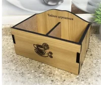 Подставка для чайных пакетиков мини Бежевая Бежевый - фото