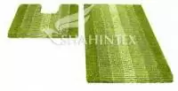Набор ковриков для ванной SHAHINTEX MULTIMAKARON 60*90+60*50 зеленый Зеленый - фото