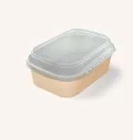 10шт Коробка с купольной PET крышкой OSQ CASE BOWL 660 Коричневый - фото