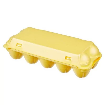 Контейнер для яиц из пенополистирола UE-10 желтый, 100 шт Желтый - фото