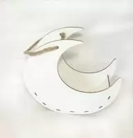 Ящик для цветов "Полумесяц" №18 (28,5*10*26) белый Белый - фото