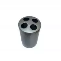 Держатель-стакан под зубные щетки серый сталь нержавеющая 476G Серый - фото