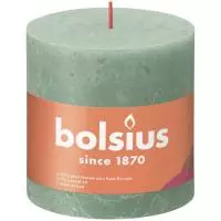 Свеча "Bolsius" 100*100 мм, зелёный шалфей  Зеленый - фото