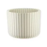 Кашпо ШАТО D380мм H300мм  29л  Белый ротанг М 3040 Белый - фото