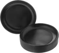 Тарелка 1-секционная черная "Элит" d205мм P, 100 шт Черный - фото