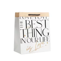 Пакет подарочный крафт The best thing 23*27*12 см 5307534  - фото