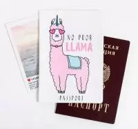 Обложка на паспорт ПВХ "Лама" Белый - фото