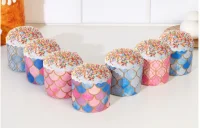 Форма бумажная 100мл ВИТРАЖИ d70xh60мм 1/5  - фото