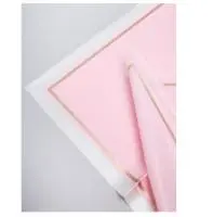 Пленка матовая 58см*58см, 10 листов, кант 50, розовый Розовый - фото