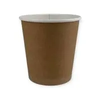 Стакан картонный для супа Uni 450мл крафт Д98мм 1/60  - фото