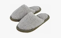 Тапочки женские МЕХ (серый, 40 (QR)) Серый - фото