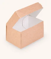 Коробка д/десертов 150*100*85 OSQ CAKE 1200 (50/300) Коричневый - фото