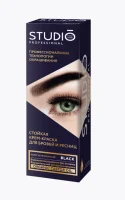 Краска для бровей и ресниц Studio Professional ЧЕРНЫЙ NEW FORMULA 50/30 2023, арт. 50663  - фото