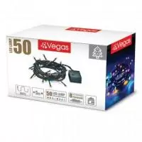 Электрогирлянда "Нить" VEGAS 50 разноцветных LED ламп, контроллер 8 режимов, зеленый провод, 5 м, 220 v /20, арт. 55058 Электрогирлянда "Нить" VEGAS 50 разноцветных LED ламп, контроллер 8 режимов, зеленый провод, 5 м, 220 v /20, арт. 55058 Зеленый - фото