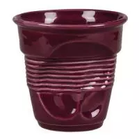 Чашка для латте Barista (Бариста) "мятая" 400 мл фиолетовая Фиолетовый - фото