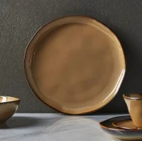 Тарелка обеденная Ivlev Chef Органика 26х2,5см, фарфор, бежевый арт. 816-382 Бежевый - фото