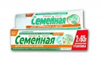 Зубная паста "Семейная" с экстрактом ромашки и тысячелистника, 130 гр.  - фото