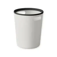 Корзина для мусора с прижимным кольцом 10л ambient Folk, светло-серый, AFK013PPGR Серый - фото