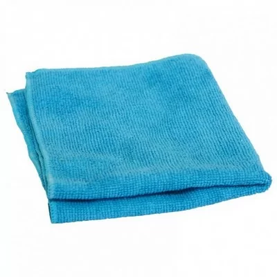 Салфетка для уборки 30*30см синяя микрофирба махра Синий - фото