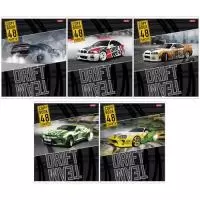 Тетрадь 48л А5, клетка Hatber  "Drift team"   - фото