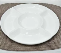 Менажница 5-ти секционная 25см ф.аллегро, арт. DX014 Белый - фото