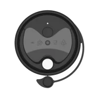 Крышка д/стакана Р80 черная с заглушкой 1/40  Черный - фото