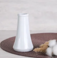 Ваза 11 см, d=2(6) см, белая, арт. FLM-162 Белый - фото