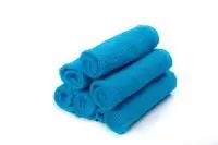 Салфетка махровая, гладкокрашеная, 30*30, 380 г/м2, цвет: 502-ярко-голубой, арт. ВТ 30-30Г Голубой - фото