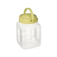 Емкость для хранения "Verona" квадратная 2,0л ПЭТ (салатовый), арт. 221107120/04 Прозрачный - фото