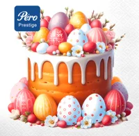 Салфетки Pero Prestige 33*33 3сл 20л*12 "Пасха" 3767, 2487, 3750, 3774  - фото