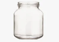 Комплект: Стеклобанка 330/370 мл К-665/ ОВАЛ 330 д.66 +Крышка винтовая д.66 Элитная, шт Прозрачный - фото