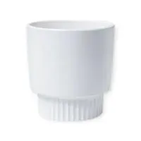 Керамический горшок Стокгольм белый V0,9 D12, 016404 Белый - фото