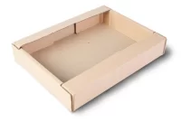 Гофролоток 295*225*50 кондитерский 50шт Коричневый - фото