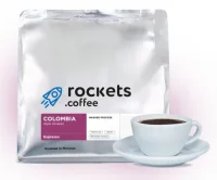 Кофе Rockets, Espresso #12 250гр в зернах Бразилия (80%ар /20% раб)  - фото