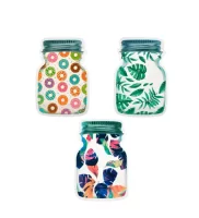 Набор пакетов для хранения сыпучих продуктов "Банка" ziplock, 3 шт, 17*25 см MARMITON  - фото