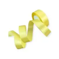 Лента тканная атласная 25мм*25Y Светло-желтая, F014-25/10 Желтый - фото