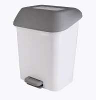 Контейнер для мусора с педалью Step 15л белый, арт. SV4061БЛ Белый - фото