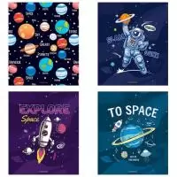 Тетрадь 48л., А5, клетка ArtSpace "Космос. Space missione"  - фото