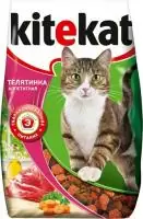 KITEKAT сухой корм аппетитная телятина 350 грамм  - фото