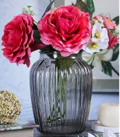 Ваза "Луана 1" серый 92-021-20 см., арт. 4840158244 Серый - фото