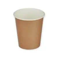 Стакан бумажный 165мл для горячего крафт, d70 50шт Коричневый - фото