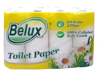 ТБ "BELUX"  Стандарт 2сл 24рул белая  арт. 325857 (12) Белый - фото