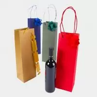 Пакет бумажный WINE TINTA UNITA KRAFT 125*95*400мм AVORIO Бежевый - фото